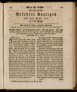 XLVIII. Stück. LIII. Stück.