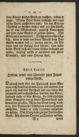 Achtes Kapitel. Helena wird mit Unrecht zum Feuer verurtheilt