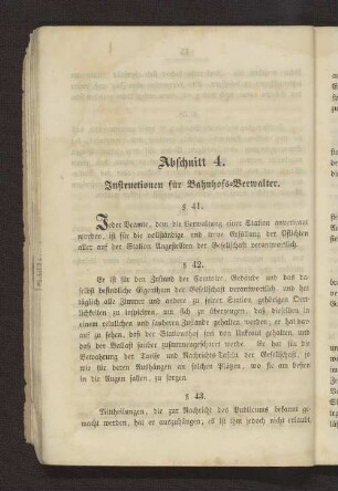 Abschnitt 4. Instructionen für Bahnhofs-Verwalter.
