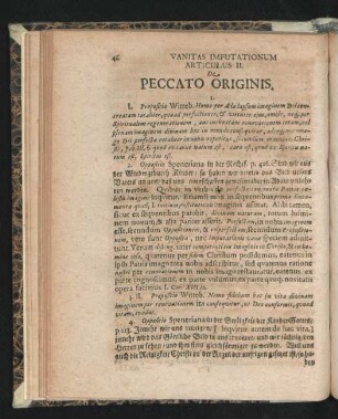 Articulus II. De Peccato Originis.