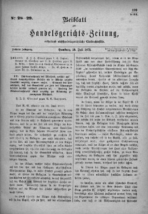 No. 28-29. 19. Juli 1873