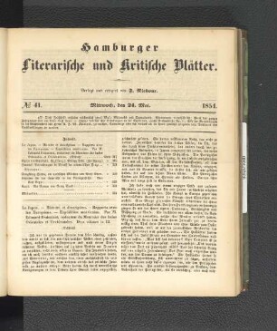 No. 41. 24. Mai 1854