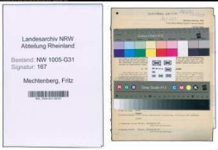 Entnazifizierung Fritz Mechtenberg , geb. 23.09.1902 (Gastwirt)
