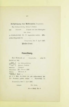 Anmeldung