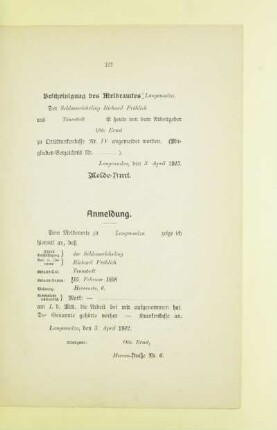 Anmeldung