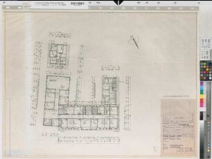Brilon, Finanzamt, Hauptgebäude, 2. Obergeschoss, Grundriss, Bestandsplan
