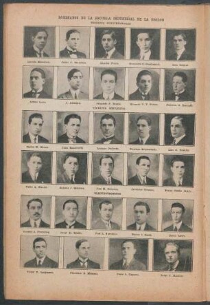 Egresados de la Escuela Industrial de la Nación - [Retratos]