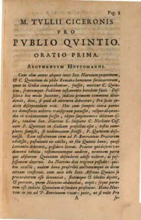 M. Tvllii Ciceronis Orationes. 1,1