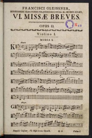1-47, Violino I.