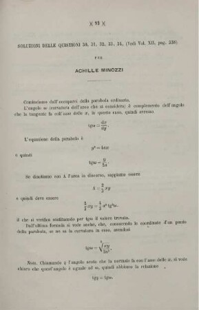Soluzioni delle quistioni 30, 31, 32, 33, 34