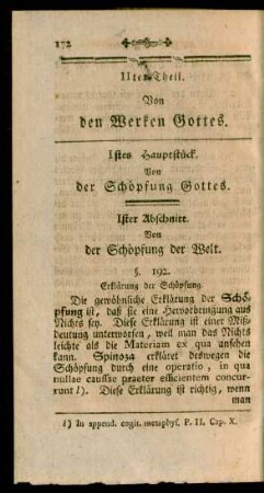 IIter Theil. Von den Werken Gottes