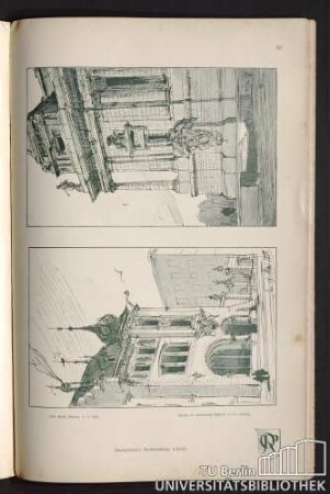 52. Kleines Wohnhaus mit Atelier. - Facadentheil.