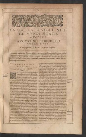 Annales Sacri Sextae Mundi Aetatis. [Annus 3447-4051]