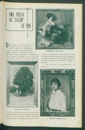 Uma visita ao "Salon" de 1915