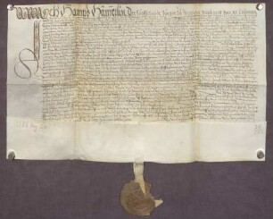 Gültbrief des Hans Hemmerlin, Hufschmieds zu Pforzheim, gegen die Stiftsverwaltung daselbst über 100 fl.