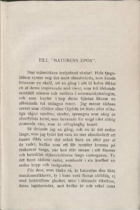 Till "Naturens Epos".