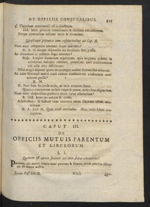 Caput III. De Officiis Mutuis Parentum Et Liberorum.