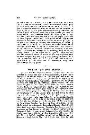 Auch eine ansteckende Krankheit