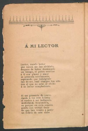 Á mi lector