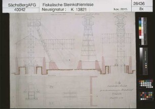 Deutschland, Steinkohlenbauverein, Oelsnitz/Erzgebirge, Seilscheibengerüst