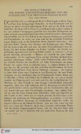 Neue Folge 32 = Jahrgang 56: Die Einblattdrucke der Wiener Kupferstichsammlung und die Gesellschaft für vervielfältigende Kunst