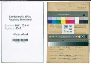 Entnazifizierung Albert Hiltrop , geb. 01.01.1903 (Arbeiter)