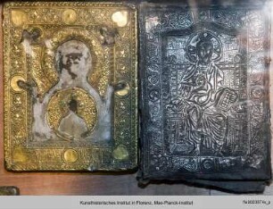 Zwei Metallikonen: Hodegetria und Christus Pantokrator