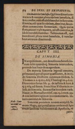 Caput IIII. De Simonia