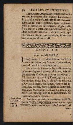 Caput IIII. De Simonia