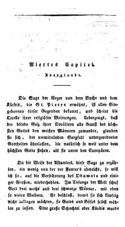 Viertes Capitel - Aberglaube