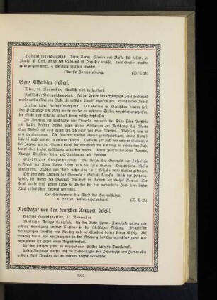 Ganz Altserbien erobert.