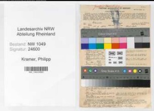 Entnazifizierung Philipp Kramer , geb. 14.06.1893 (Kaufmann)