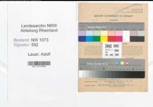 Entnazifizierung Adolf Lauer , geb. 30.12.1905 (Polizist)