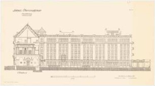 Leibniz-Oberschule, Berlin-Charlottenburg: Flügelschnitt 1:200