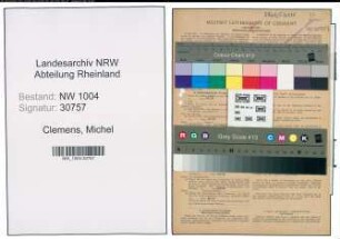 Entnazifizierung Michel Clemens , geb. 04.10.1902 (Fahrer)