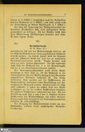[III. Verhältniswahl]