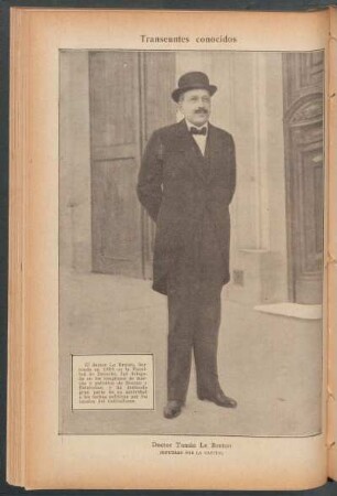 Doctor Tomás Le Breton, Diputado por la Capital - [Retrato] : Transeúntes conocidos