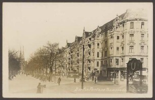 Ansichtskarte Fontanepromenade, Zugang U-Bahnhof