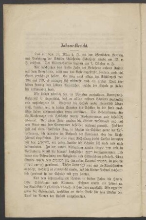 Jahres-Bericht