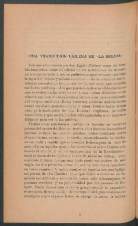 Una traducción chilena de "La Eneida"
