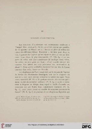 IV: Morceaux d’architecture