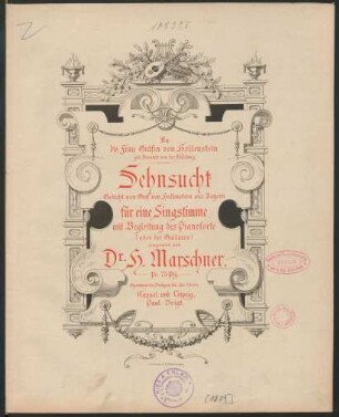 Sehnsucht : für eine Singstimme mit Begleitung des Pianoforte (oder der Guitarre)