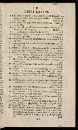 67-77, 1 Acta physico - 225 Forstkael Petr. descriptiones animalium, avium, amphybiorum, piscium, insectorum, vermium quae in itinere orientali observ.