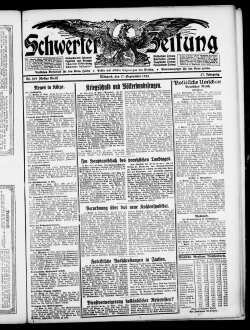 Schwerter Zeitung : Heimatblatt für die Stadt Schwerte und die Ämter Westhofen und Ergste : einzige in Schwerte gedruckte Zeitung