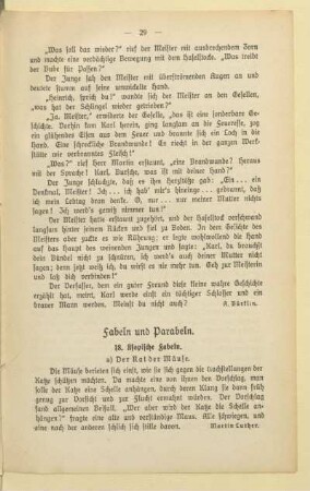 Fabeln und Parabeln