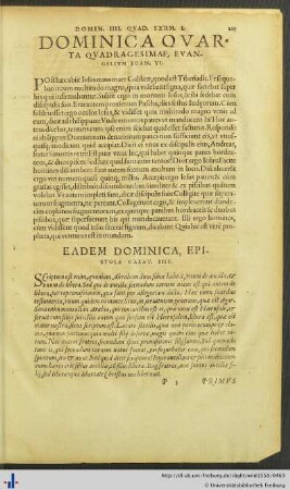 Dominica Quarta Quadragesimae.