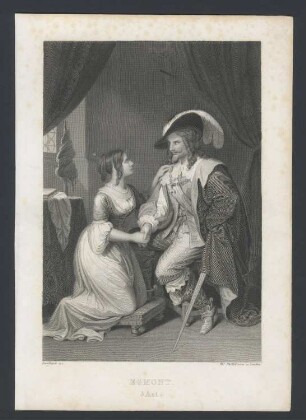 "Egmont. 3 Act" Egmont und Klärchen
