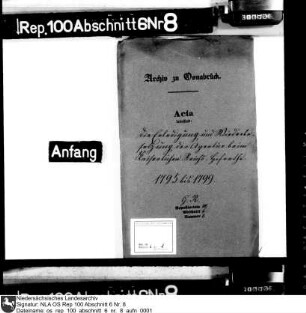 Erledigung und Wiederbesetzung der Agentur beim kaiserlichen Reichshofrat