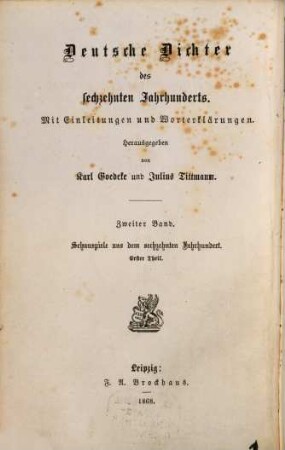 Schauspiele aus dem sechzehnten Jahrhundert, 1. Nikolaus Manuel. Paul Rebhun. Lienhart Kulman. Jakob Funkelin. Sebastian Wild. Petrus Meckel