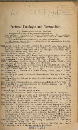 Lagerkatalog der J. J. Heckenhauer'schen Buch- und Antiquariatshandlung. 90. 1880 = Theologischer Lagerkatalog